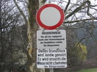 Tafeln bei der Meiereiwiese