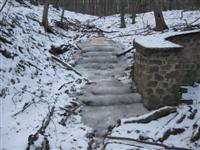 Eiskaskaden im Siebenbrunnengraben